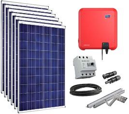 Solar panels and 230V PV system accessories