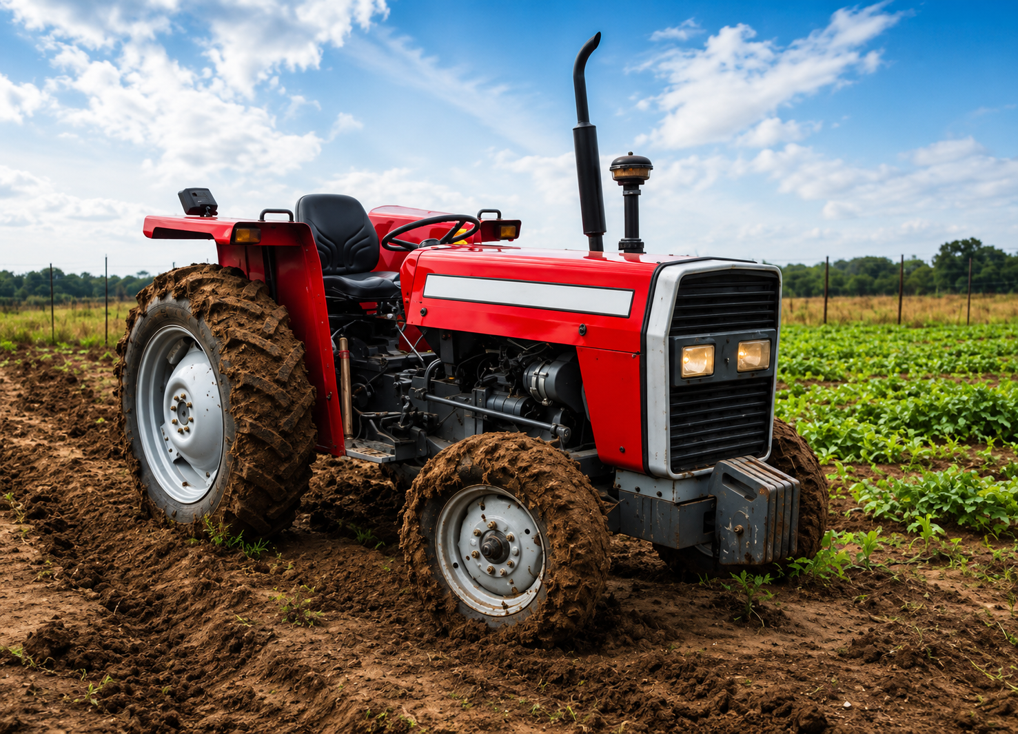 Tractor field service at Sikondo Irrigation Scheme
