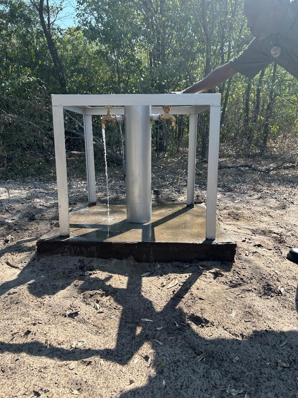Tap stand and water point at Rundagona