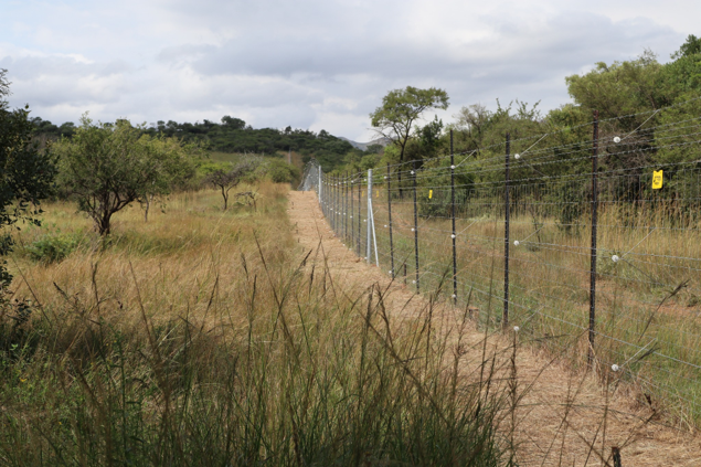 Electric game-proof fence at Farm Sumas